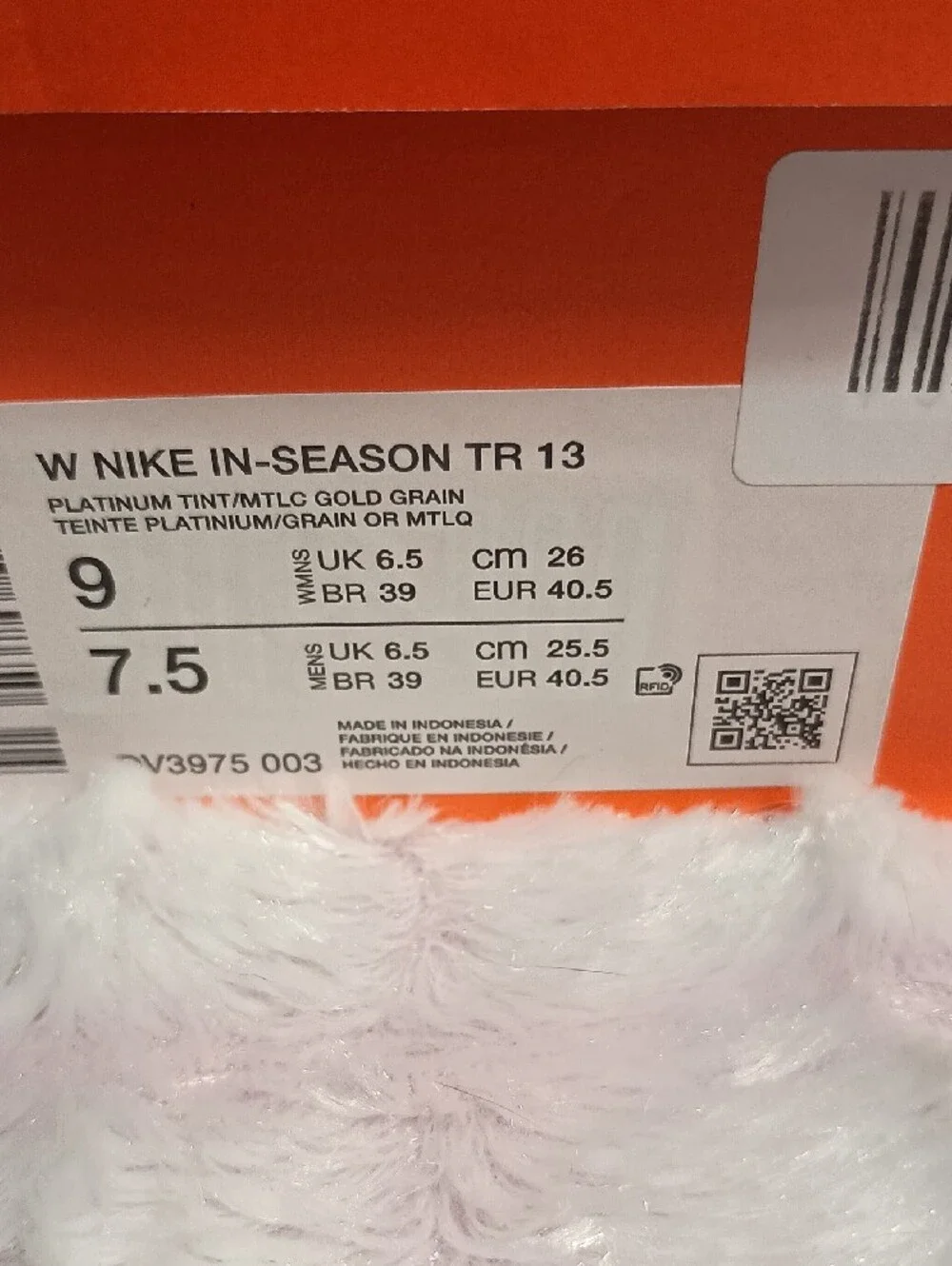 NIB Nike In-Season TR 13 Women's Light Gray and Pale Blue Training Sneakers 9